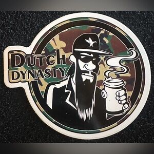 Dutch Dynasty Sticker with Camouflage Design Vintage & Rare
